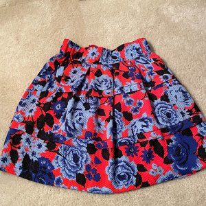 Anthropologie Lyanna Floral Skirt HD in Paris Size Small